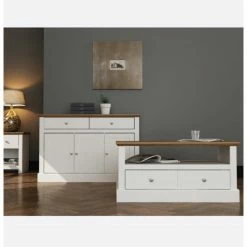 House Of Bling Furniture Boutique Plymouth Coffee Table In White