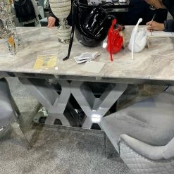 House Of Bling Furniture Boutique Lara Marble Dining Table