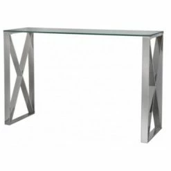 House Of Bling Furniture Boutique Diego Silver Console Table Console Tables