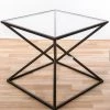 House Of Bling Furniture Side Tables Gin Shu Black And Mirrored Side Table