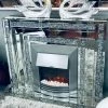 House Of Bling Furniture Boutique Crushed Diamond Fireplace Fire Places