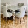 House Of Bling Furniture Boutique Devon Table With Dove Grey Lion Knock Chairs Dining Tables And Chairs Sets