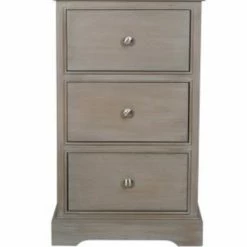 House Of Bling Furniture Boutique Delia Taupe Bedside Drawers