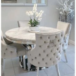 House Of Bling Furniture Boutique Louis Round Dining Table