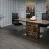 House Of Bling Furniture Rosebury Marble Affect Dining Table And Chairs