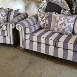House Of Bling Furniture Boutique Royal Windsor Sofa In Grey
