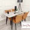 House Of Bling Furniture Polar Dining Table 1.4 Meters With Chairs