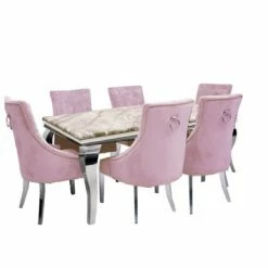 House Of Bling Furniture Boutique Cambridge Table With Pink Knocker Chairs Dining Tables And Chairs Sets