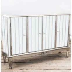 House Of Bling Furniture Boutique Anna Large Sideboard Cabinet Mirrored Furniture