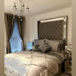 House Of Bling Furniture Boutique Ashley Mirrored Bed.