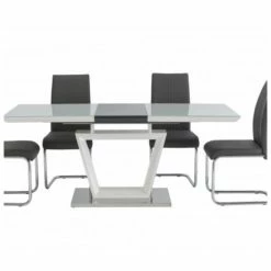 House Of Bling Furniture Boutique Dining Tables White High Gloss Extendable Table