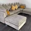 House Of Bling Furniture Boutique Sofas Roma U Shape Sofa In Alaska Fabric