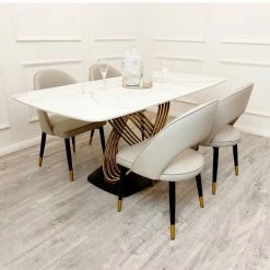 House Of Bling Furniture Moscow Marble Dining Table