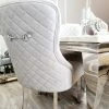 House Of Bling Furniture Boutique Dining Chairs Buckley Chair Set Light Grey Velvet