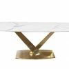House Of Bling Furniture Luca V Dining Table 1.8 Meters In Gold