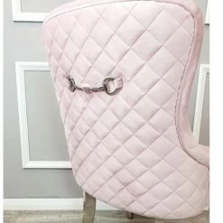House Of Bling Furniture Boutique Dining Chairs Buckley Chair Set Pink Velvet