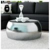 House Of Bling Furniture Boutique Coffee Tables Aluminium Silver Drum Coffee Table