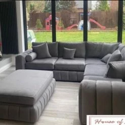 House Of Bling Furniture Oyster Oxford Corner Sofa