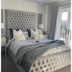 House Of Bling Furniture Boutique Jarvis High Headboard Bed