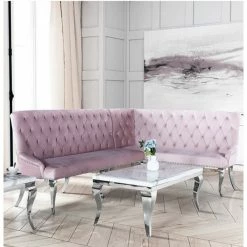 House Of Bling Furniture Boutique Cambridge Dining Table Bench Pink