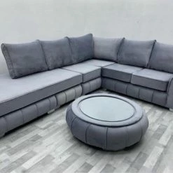 House Of Bling Furniture Boutique Buckingham Chaise Sofa