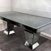 House Of Bling Furniture Boutique Dining Tables Elegance Crushed Diamond Rectangle Table