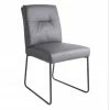 House Of Bling Furniture Boutique Dining Chairs Grey Faux Leather Dining Chair