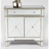 House Of Bling Furniture Boutique Valencia Silver Small Sideboard Cabinet
