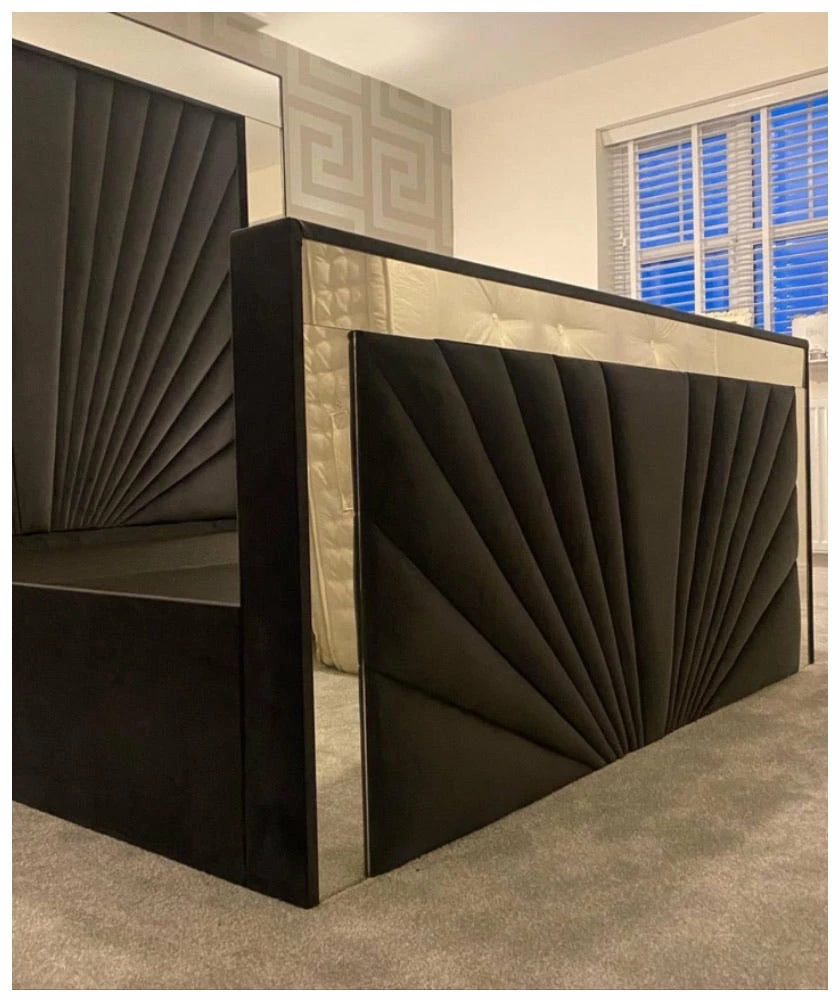 House Of Bling Furniture Boutique Grand Peacock Mirrored Bed 5 House Of Bling Furniture Boutique Grand Peacock Mirrored Bed