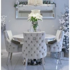 House Of Bling Furniture Boutique Louis Round Dining Table