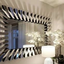 House Of Bling Furniture Boutique Mirrors Chloe Rectangle Zip Mirror