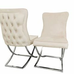 House Of Bling Furniture Boutique Marbella Chair Cream