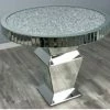 House Of Bling Furniture Boutique Round Crushed Mirror Dining Table