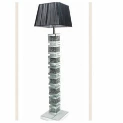 House Of Bling Furniture Boutique Floor Standing Stacked Crushed Diamond Lamps