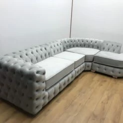 House Of Bling Furniture Boutique Bentley Fully Buttoned Sofa Sofas