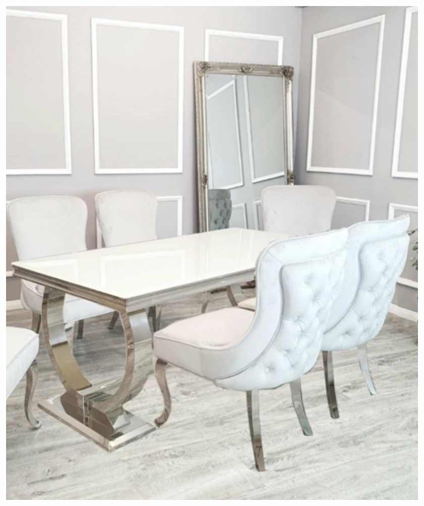 House Of Bling Furniture Boutique Cream Buxford Table With Light Grey Sophie Chairs Dining Tables And Chairs Sets 4 House Of Bling Furniture Boutique Cream Buxford Table With Light Grey Sophie Chairs Dining Tables And Chairs Sets
