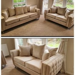 House Of Bling Furniture Boutique Royal Elsa 3 Plus 2 Seater Sofa