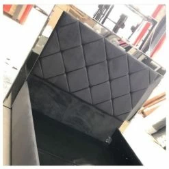 House Of Bling Furniture Boutique Beds Charlie Mirrored Bed Frame.