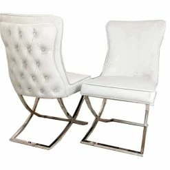 House Of Bling Furniture Boutique Marbella Chair Platinum Dining Chairs