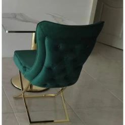 House Of Bling Furniture Boutique Dining Chairs Marbella Chair Forest Green