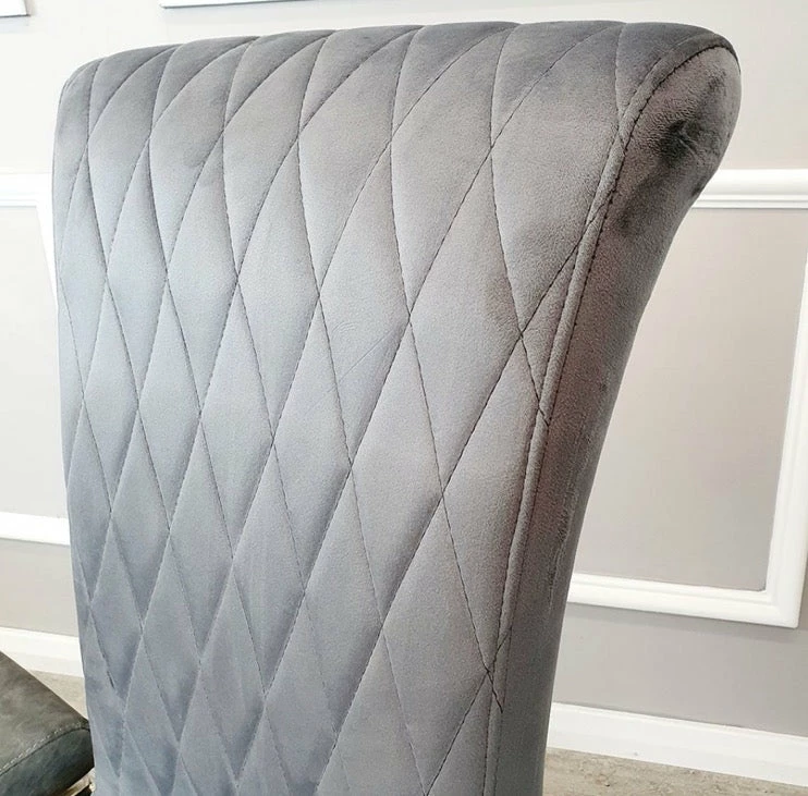 House Of Bling Furniture Boutique Dining Chairs Grey Velvet Paris Chair 4 House Of Bling Furniture Boutique Dining Chairs Grey Velvet Paris Chair