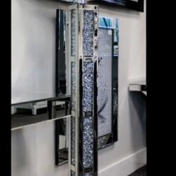 House Of Bling Furniture Boutique Crushed Diamond Block Floor Standing Lamp