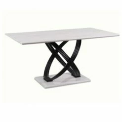 House Of Bling Furniture Boutique Siciley Marble Affect Dining Table Dining Tables And Chairs Sets