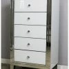 House Of Bling Furniture Boutique Bianca Tall Boy Chest Of Drawers