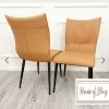 House Of Bling Furniture Dining Chairs Alice Chair Package Tan Leather