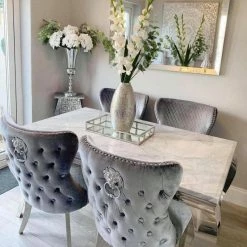 House Of Bling Furniture Boutique Cambridge Table With Valentino Chairs