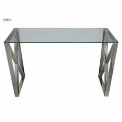 House Of Bling Furniture Boutique Diego Silver Console Table Console Tables