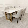 House Of Bling Furniture Zara Marble Dining Table With Chair Option Dining Tables 1 House Of Bling Furniture Zara Marble Dining Table With Chair Option Dining Tables