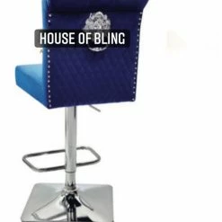 House Of Bling Furniture Boutique Dining Tables And Chairs Sets Elsa Bar Stools Blue