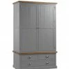House Of Bling Furniture Boutique Byland Grey Pine Wardrobe